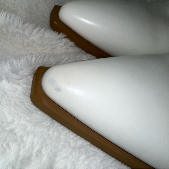 Azalea Wang Esperanza Cowboy Heeled Boot White Beige 6 Bohemian Country Concert - Picture 14 of 14